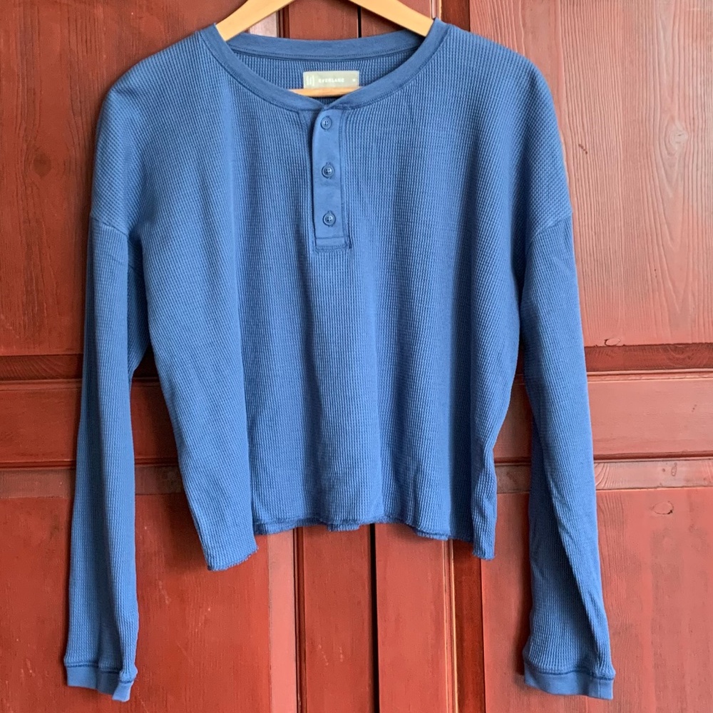 Everlane Organic Cotton Waffle Henley
